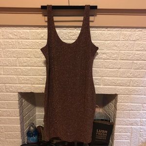Rose Gold bodycon dress